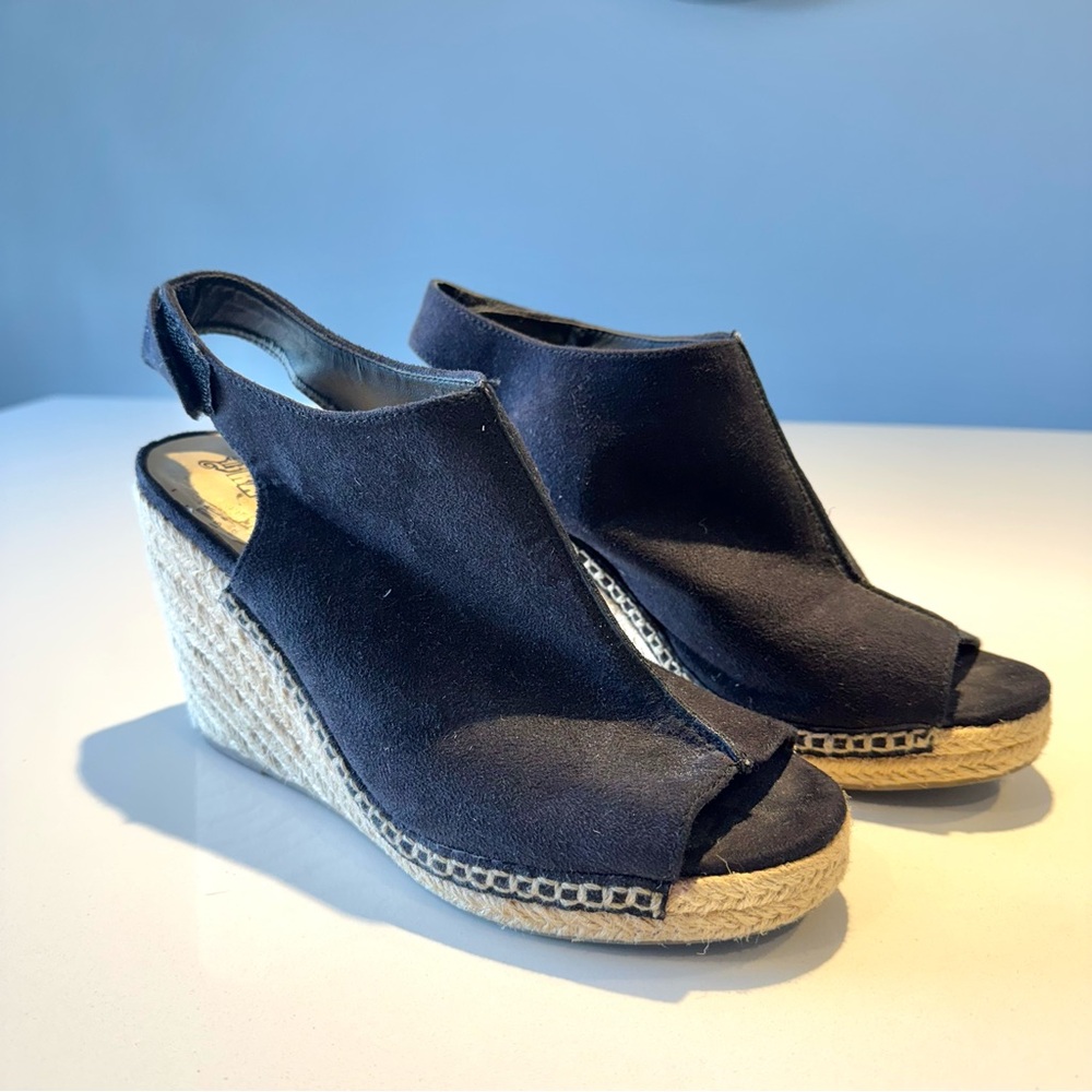 🛍️4 for 20$ / Brash Wedge Sandals / Black / 8.5